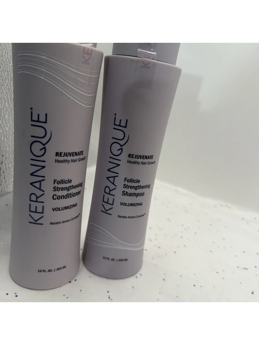 Keranique Volumizing Shampoo & Conditioner Set 8oz Thickening Hair Duo Women